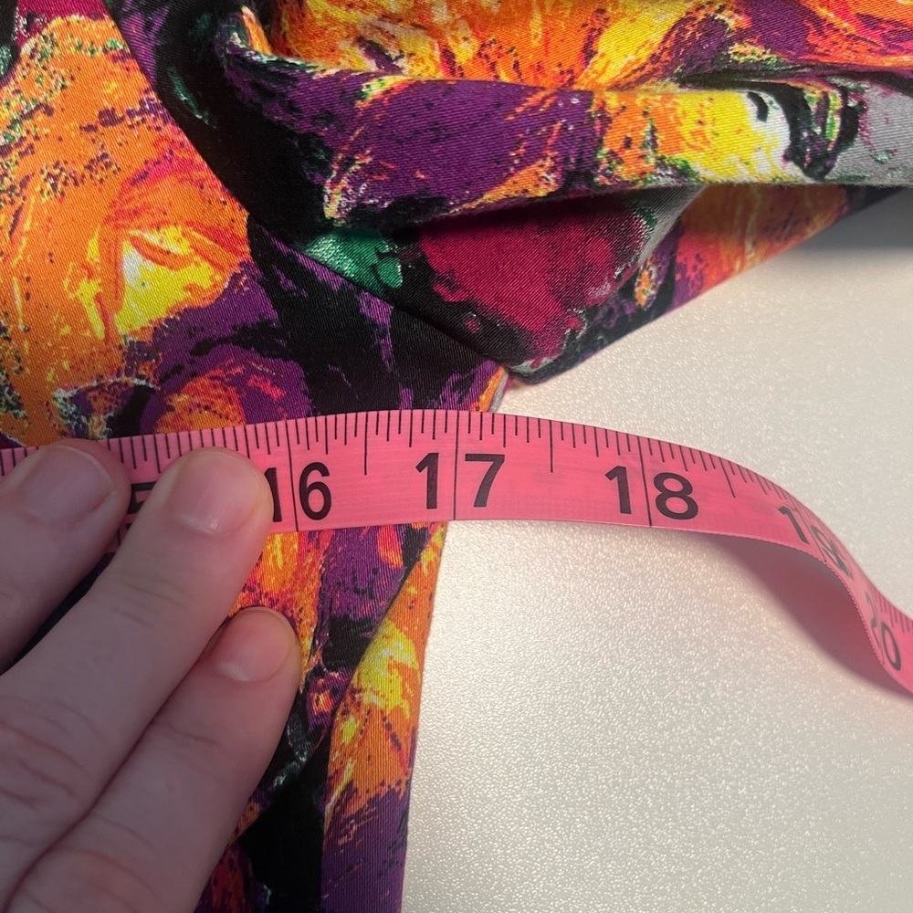 Floral trench coat size M NWOT - Picture 13 of 14